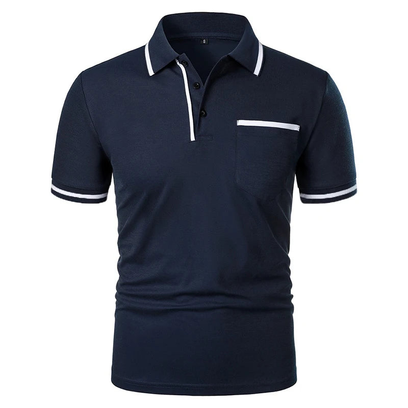 casual short-sleeved polo shirt
