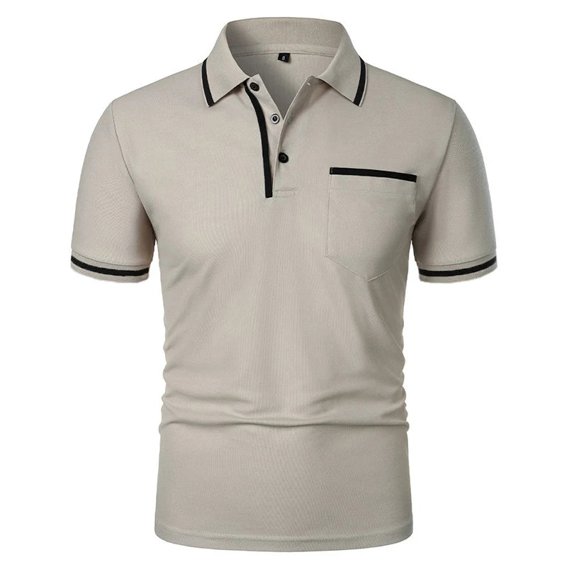 casual short-sleeved polo shirt